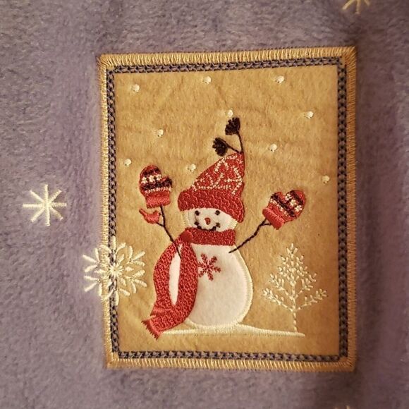 NWOT Croft & Barrow Blue Fleece Cardigan Sz L - Picture 4 of 7